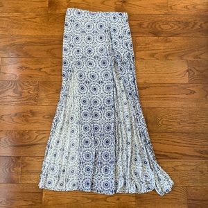 Vintage Havana maxi slit skirt small